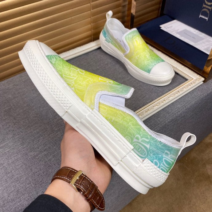 EI -DIR B23 Slip Yellow And White LOW-TOP SNEAKER