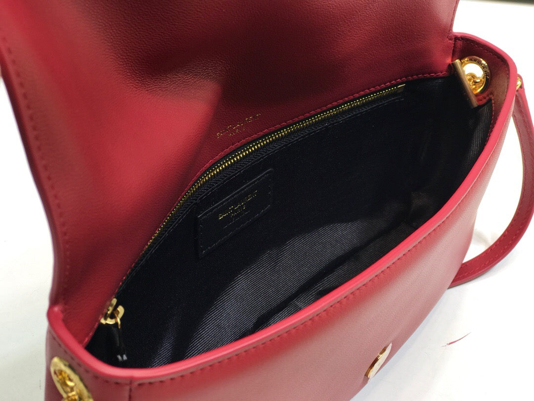YSSL Kate Tassel Small Shoulder Bag Red For Women 10.2in/26cm YSL 