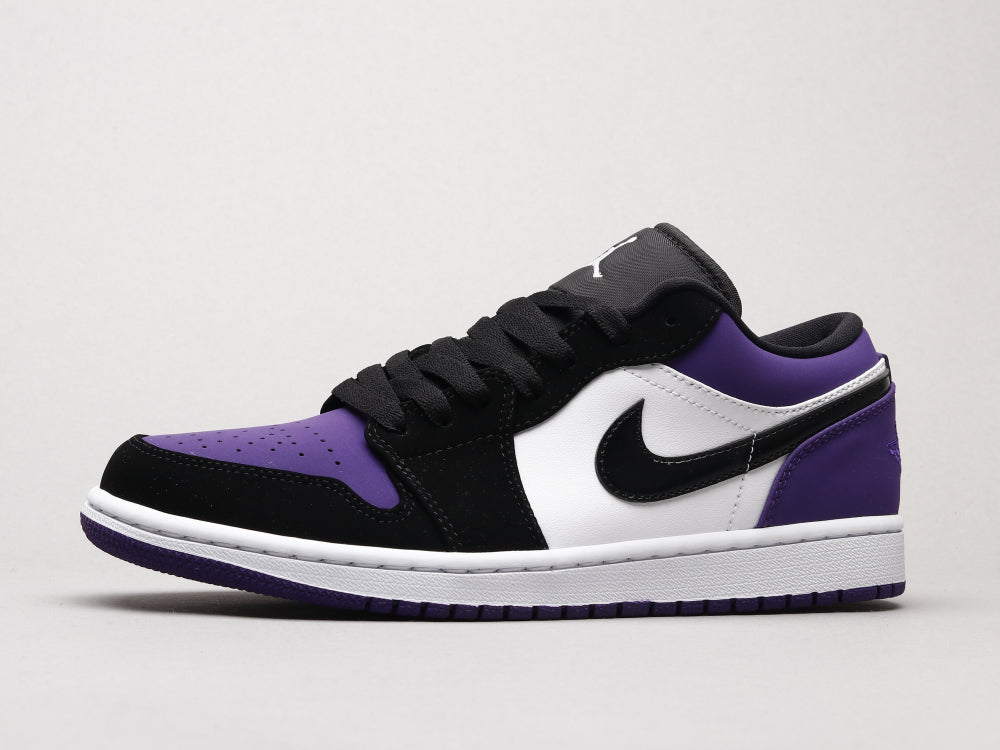 EI -AJ1 black and purple toes