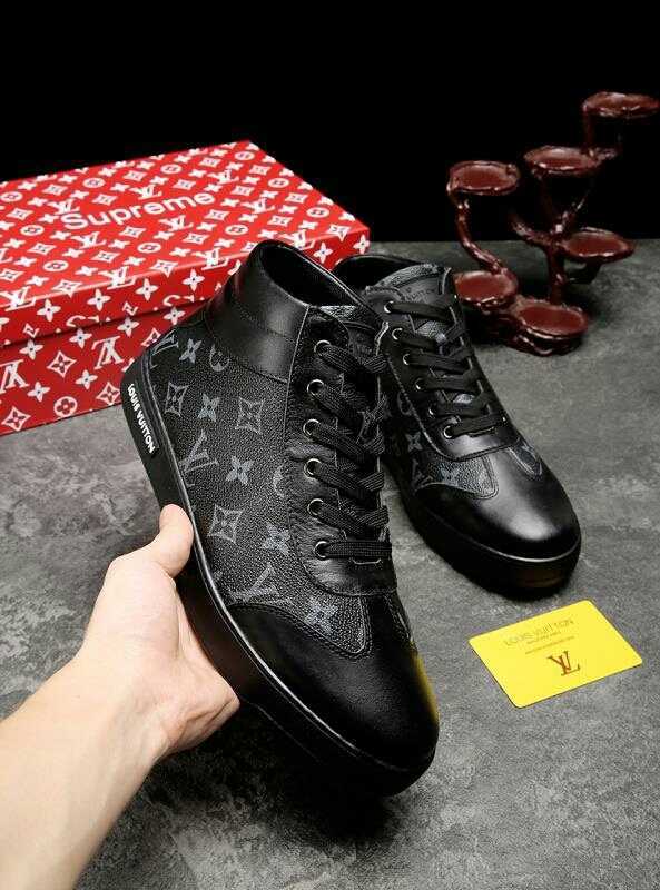 EI -LUV HIgh Top Black Sneaker