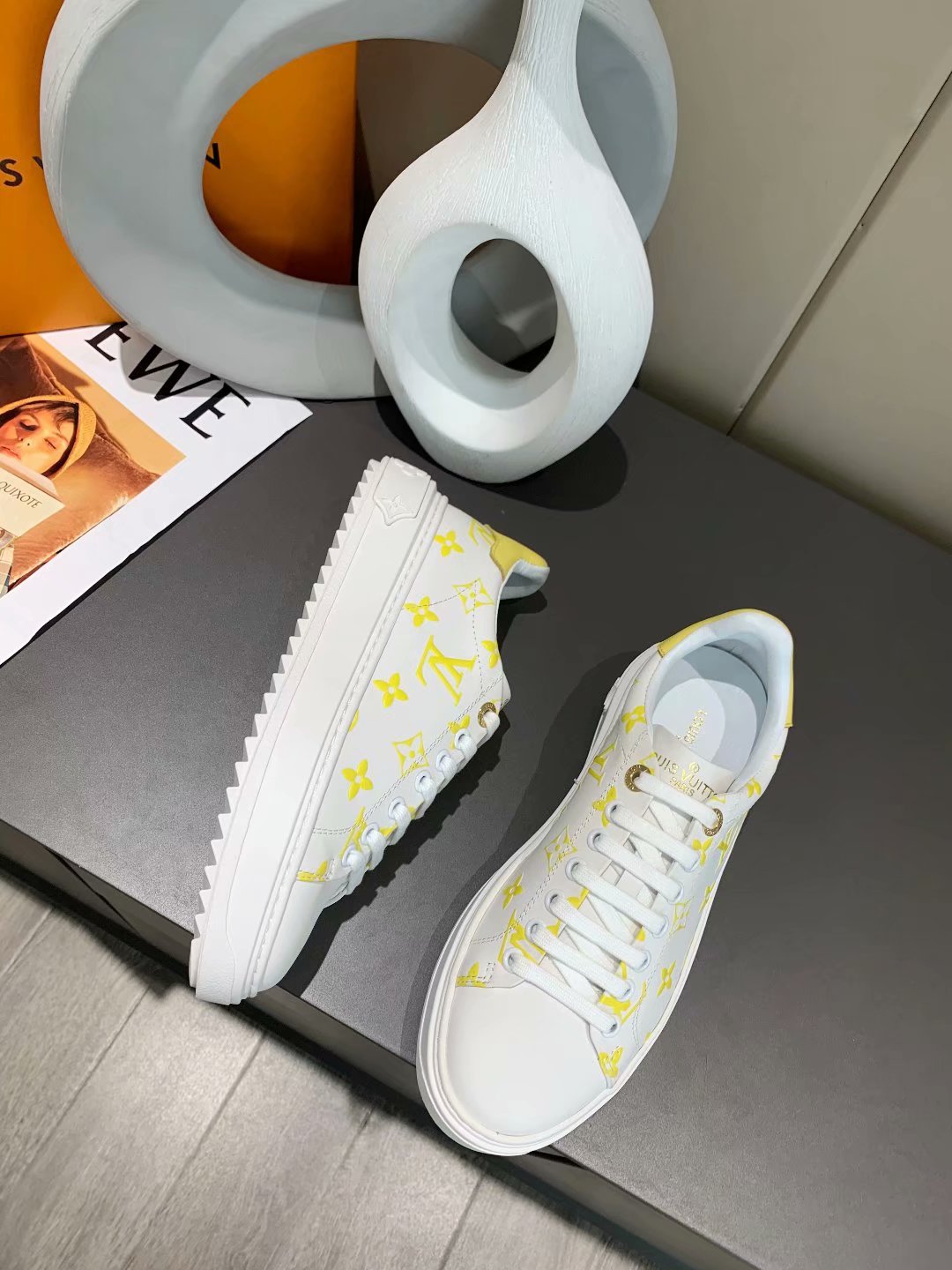 EI -LUV Time Out Yellow Sneaker