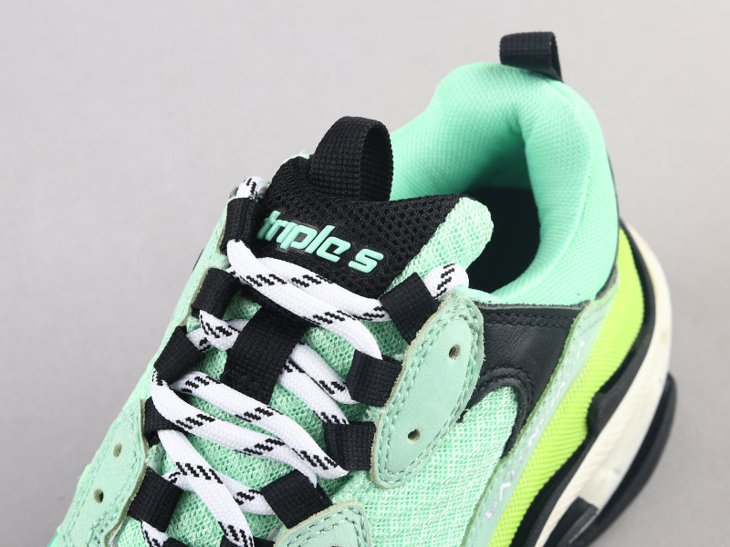 EI -Bla Triple S Yellow Green Sneaker