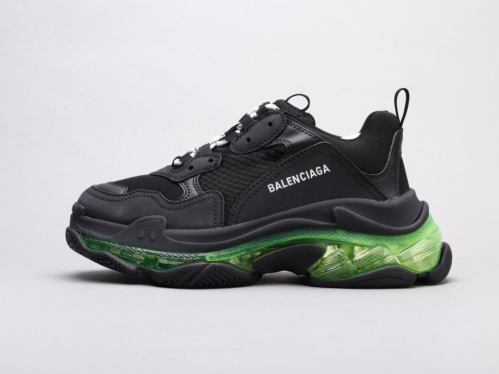 EI -Bla Triple S Black Green Sneaker