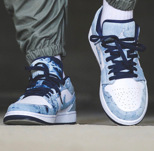 EI -AJ1 washed denim denim