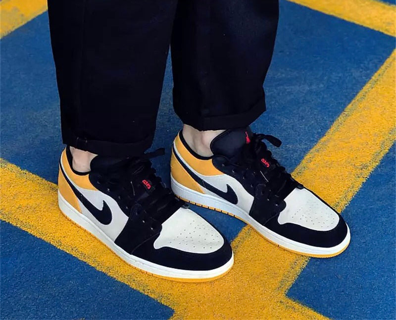 EI -AJ1 black and yellow toes