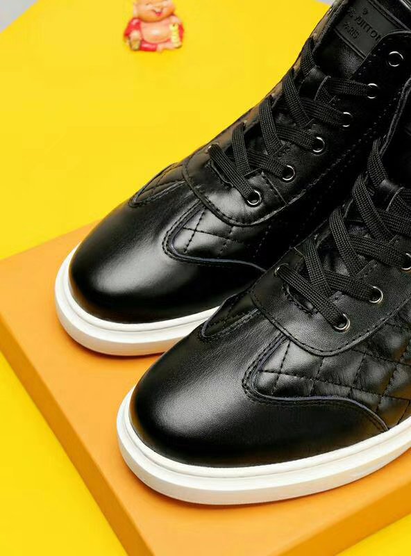 EI -LUV HIgh Top Metal Black Sneaker