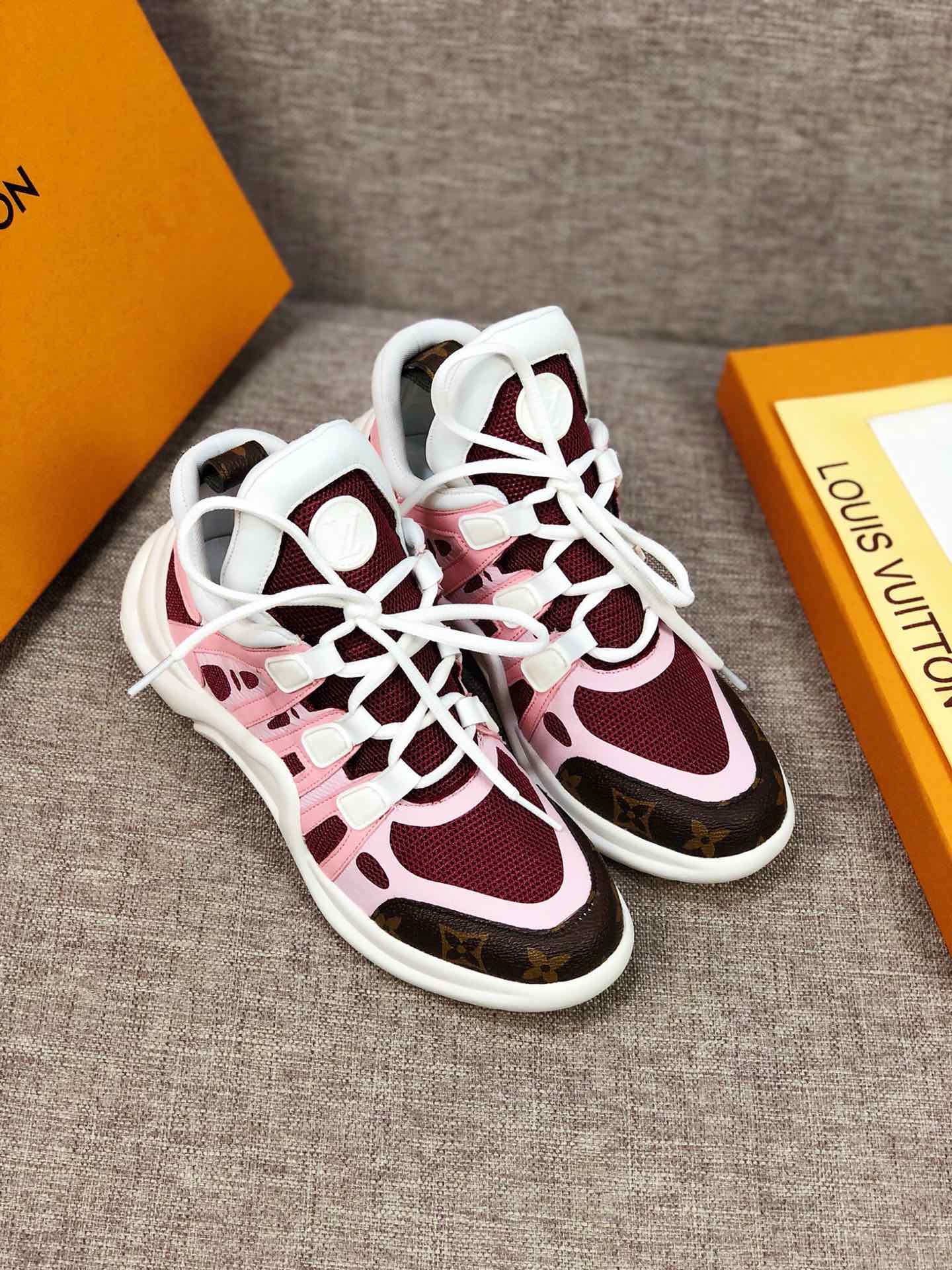 EI -LUV Archlight Pink Brown Sneaker