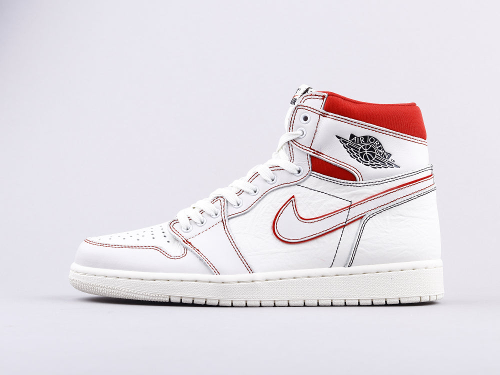 EI -AJ1 white and red manuscript