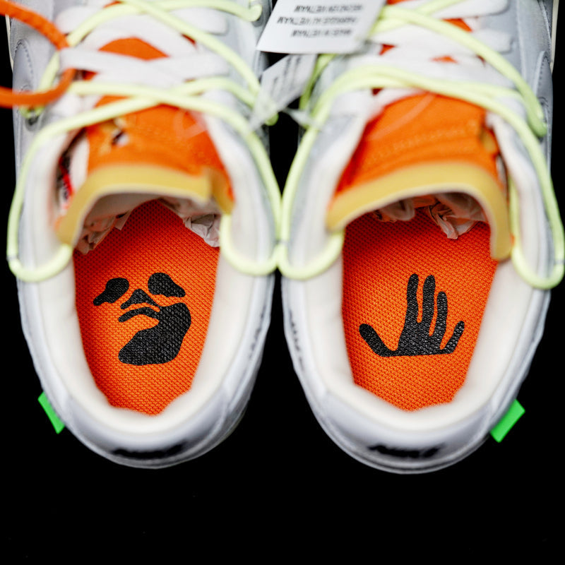 EI -OW x Dunk (NO.43) green shoelace orange buckle