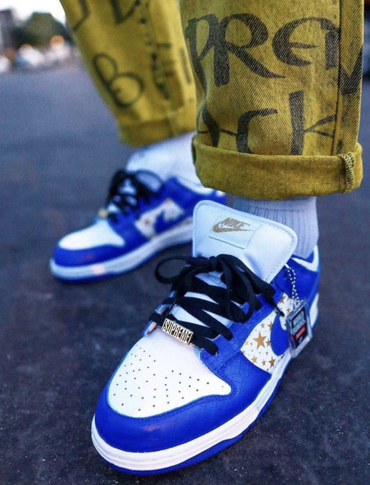 EI -SUP x DUNK White Blue Gold