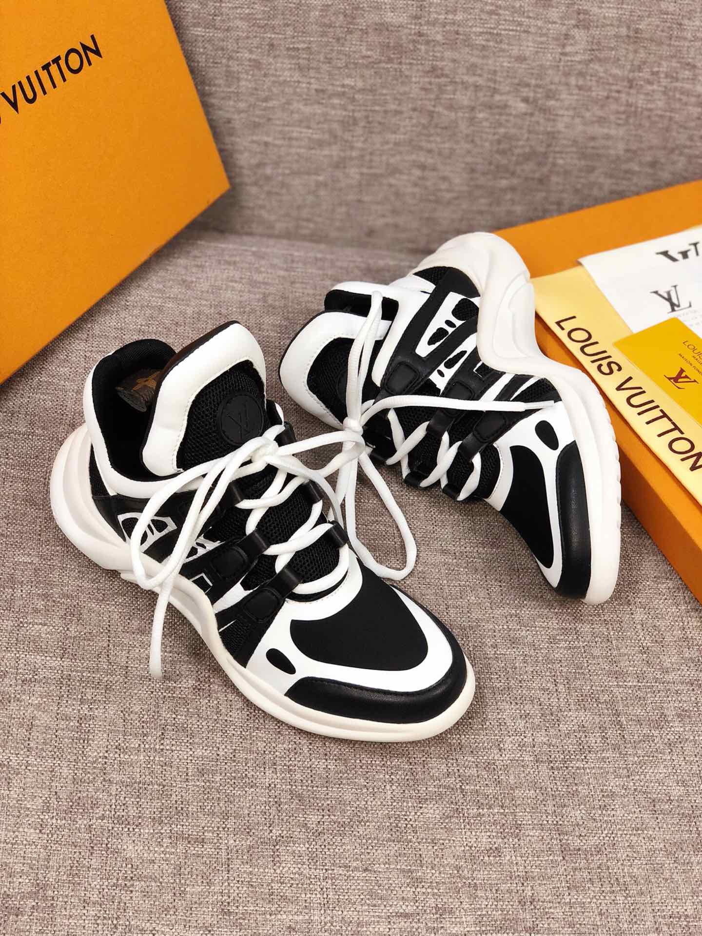 EI -LUV Archlight Black White Sneaker