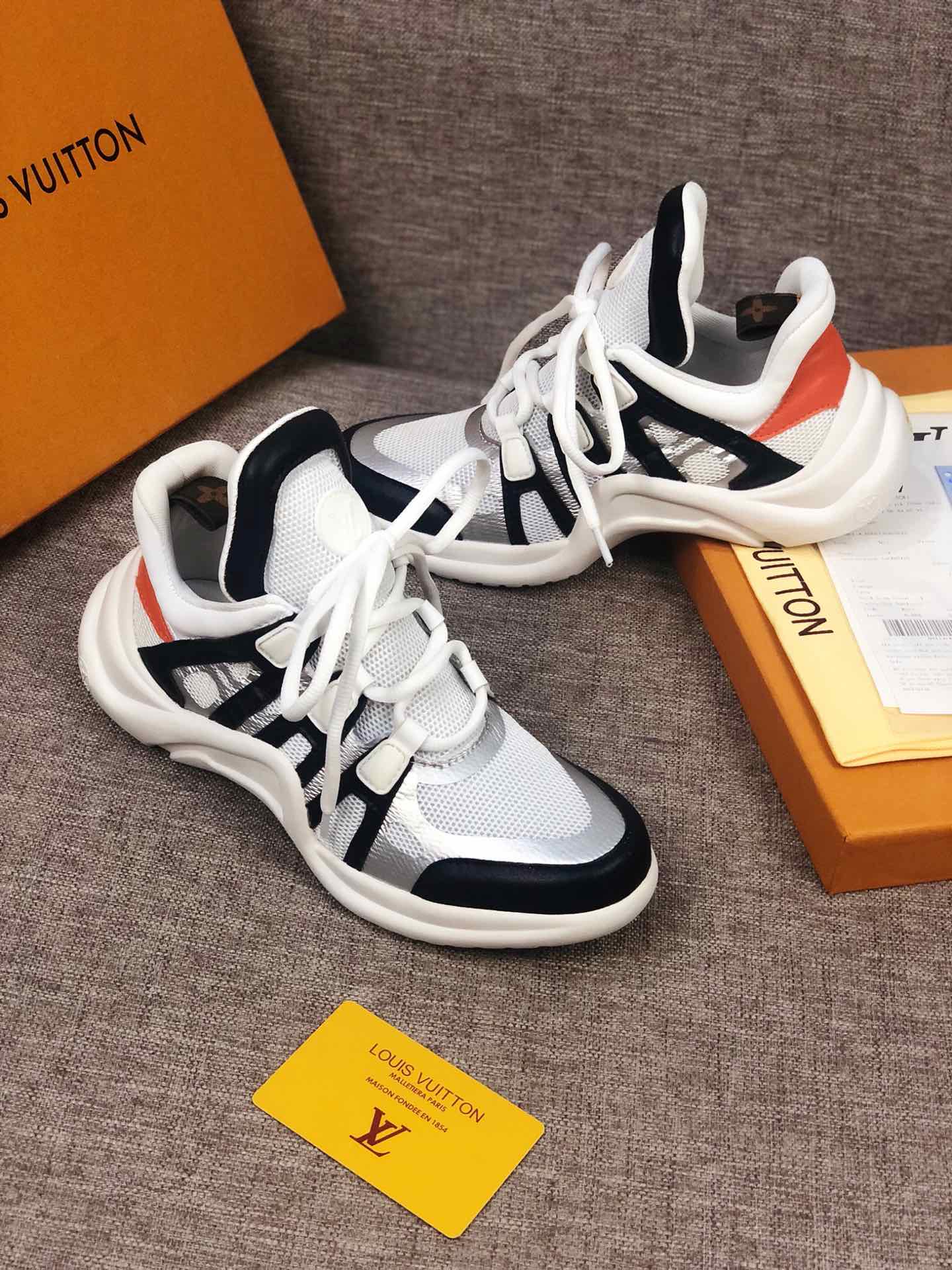 EI -LUV Archlight White Black Orange Sneaker