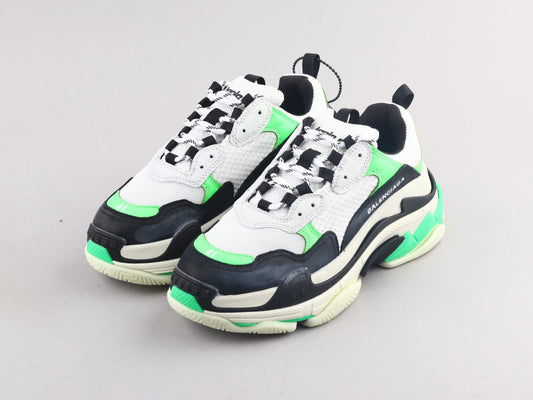 EI -Bla Triple S Black Green Sneaker