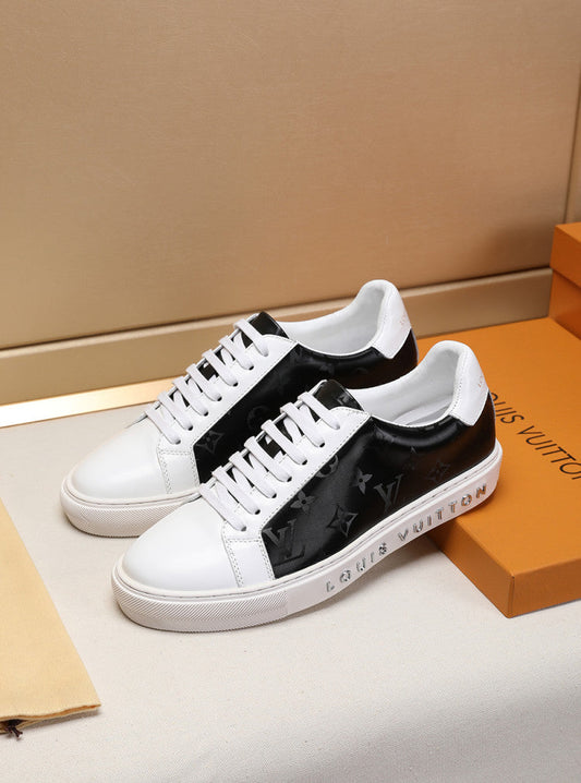 EI -LUV White and Gray Sneaker