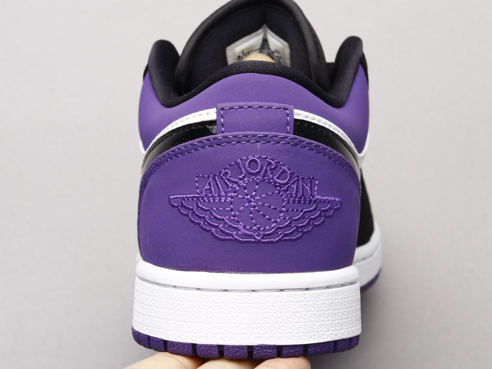 EI -AJ1 black and purple toes