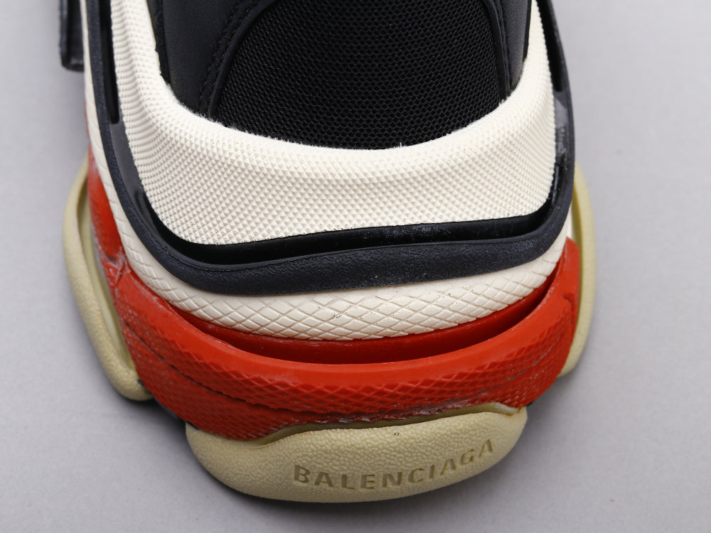 EI -Bla Triple S Black and Red Sneaker