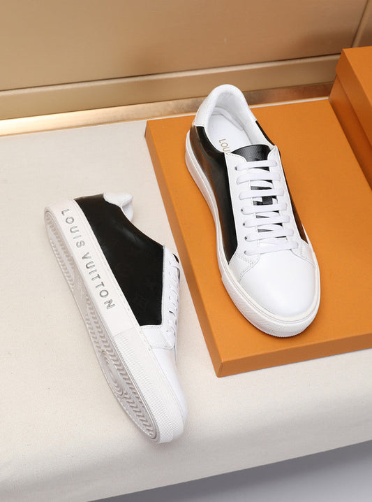 EI -LUV White and Gray Sneaker