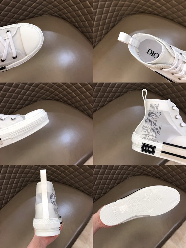 EI -DIR B23 White Canvas HIGH-TOP SNEAKER