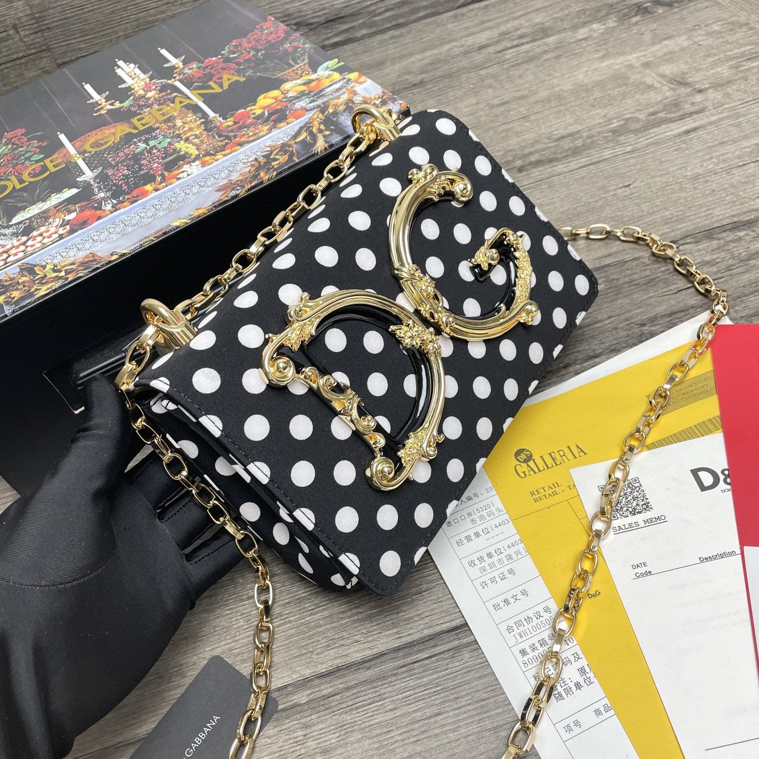 DG DG Girls CrossBody Bag With Polka Dots Muticolour For Women 8.3in/21cm DG