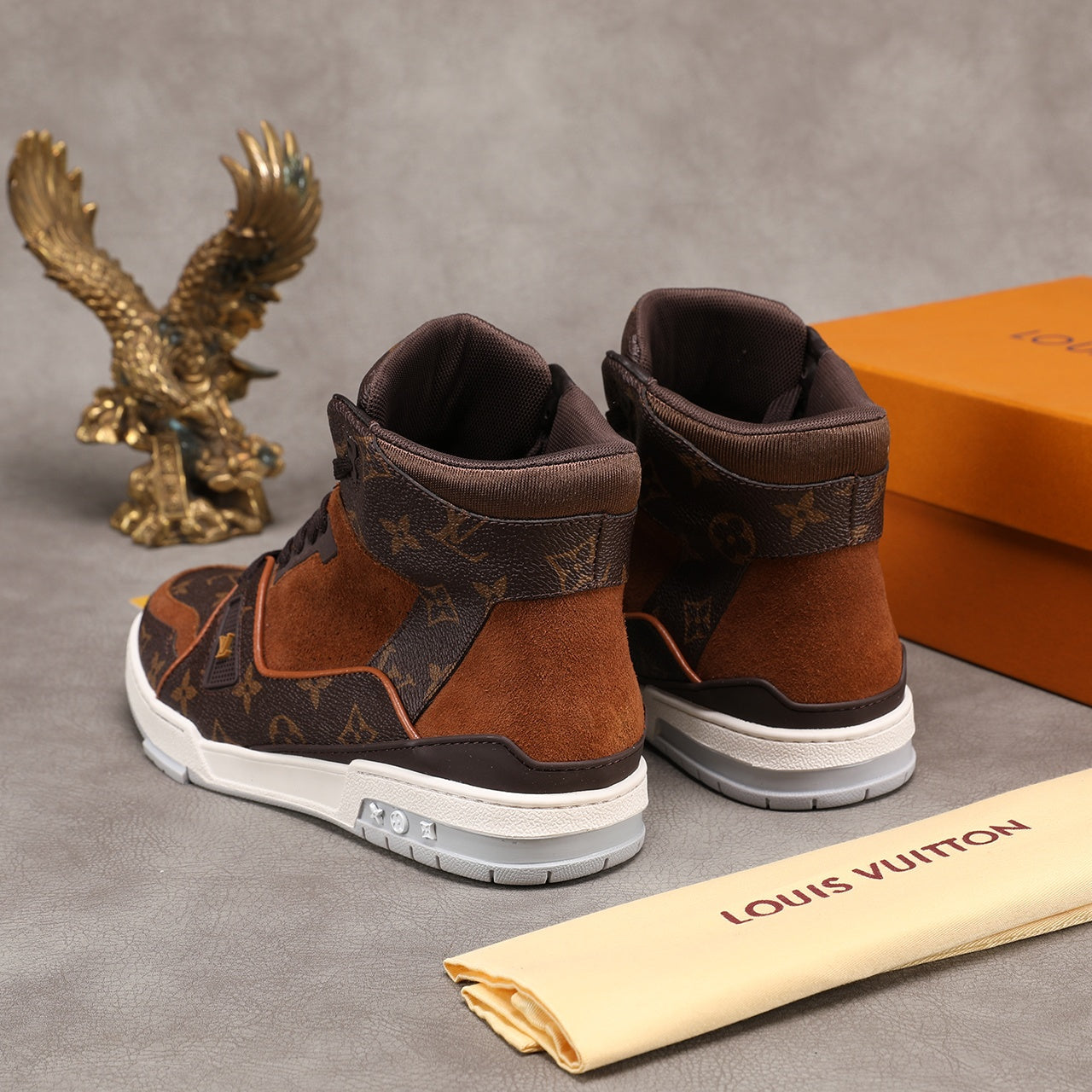 EI -LUV Traners Inspired Brown Sneaker