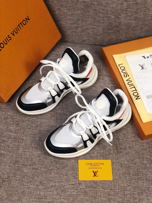 EI -LUV Archlight White Black Orange Sneaker