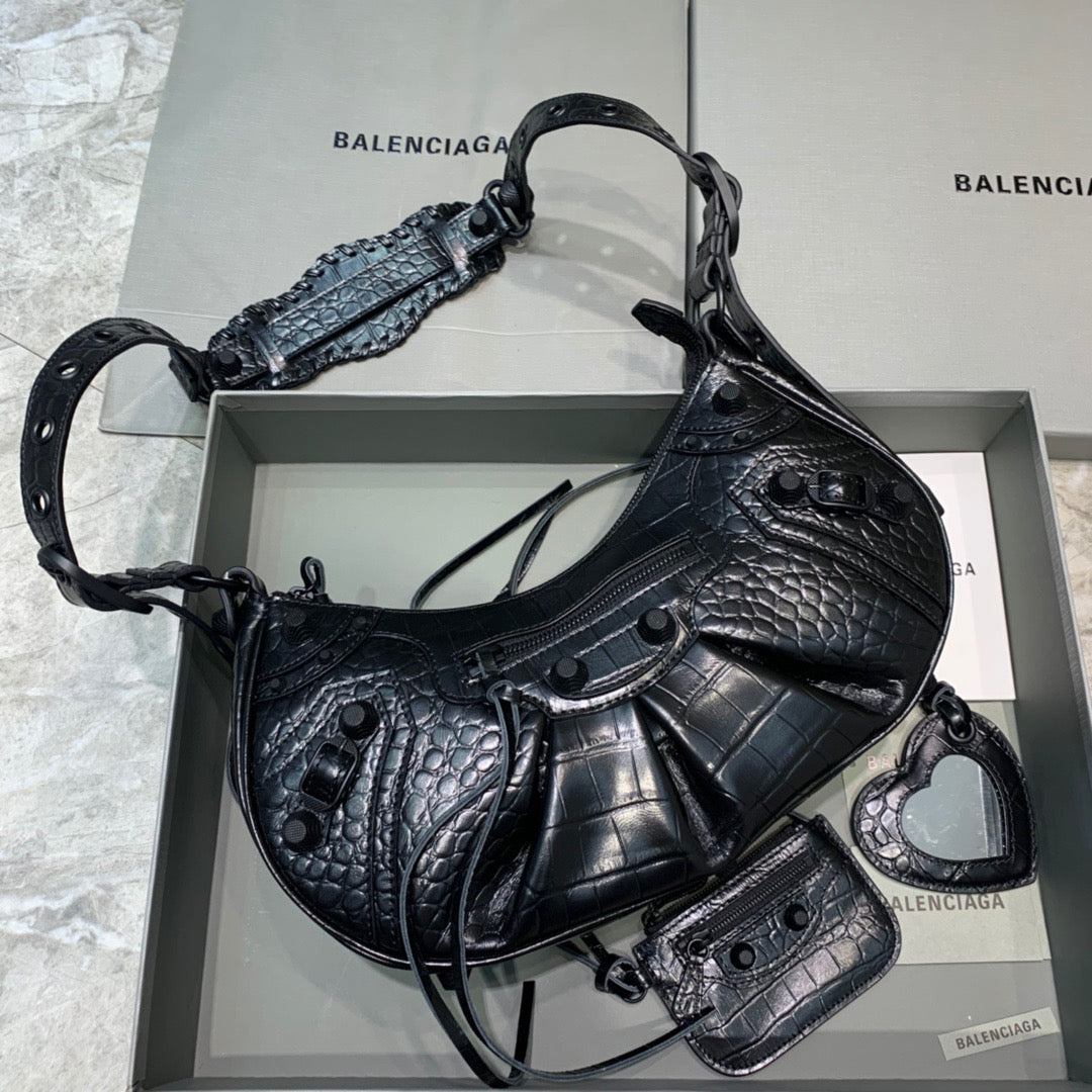 Balen Le Cagole XS Shoulder Bag In Black, For Women,  Bags 13in/33cm