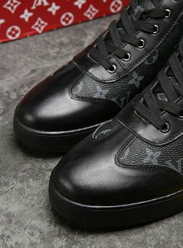 EI -LUV HIgh Top Black Sneaker