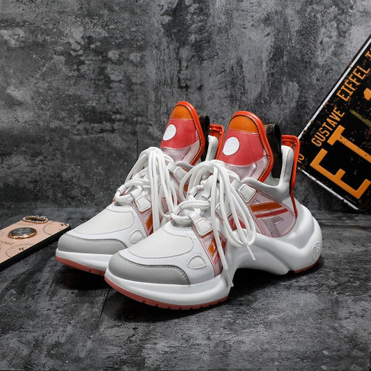 EI -LUV Archlight White Orange Sneaker