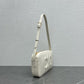 CE Camera Shoulder Bag Cuir Triomphe White For Women 10in/26cm