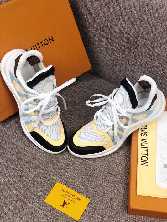 EI -LUV Archlight Black White Yellow Sneaker