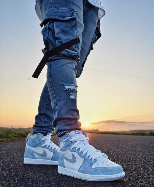 EI -AJ1 High Washed Blue