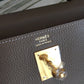 HM Kelly Retourne 35 Greige Togo Palladium Hardware For Women 13.7in/35cm
