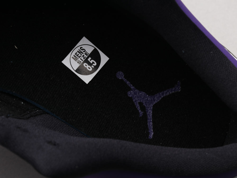 EI -AJ1 black and purple toes