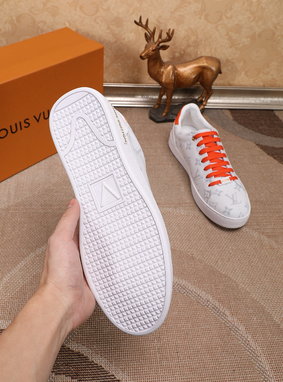 EI -LUV Time Out Orange And White Sneaker