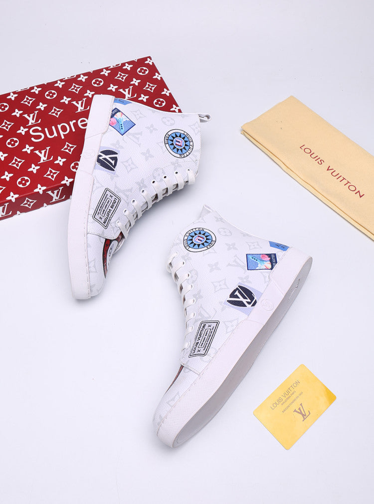 EI -LUV Stellar Trainer Boot White Sneaker