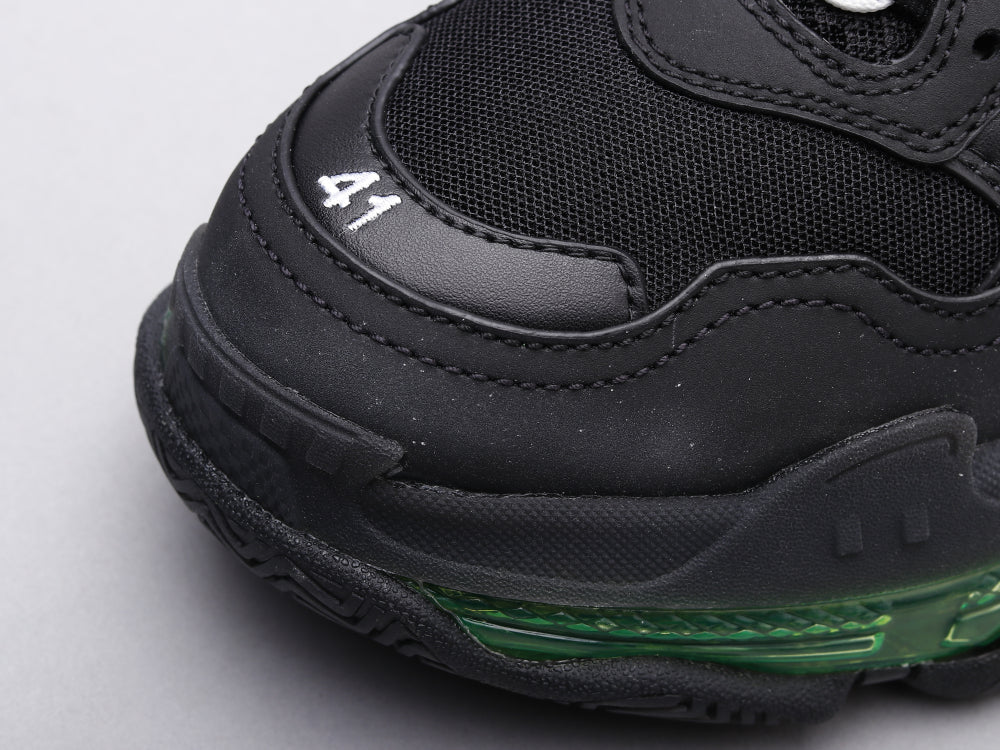 EI -Bla Triple S Black Green Sneaker