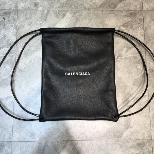 Balen Everyday Drawstring Backpack In Black, For Women,  Bags 18.5in/47cm