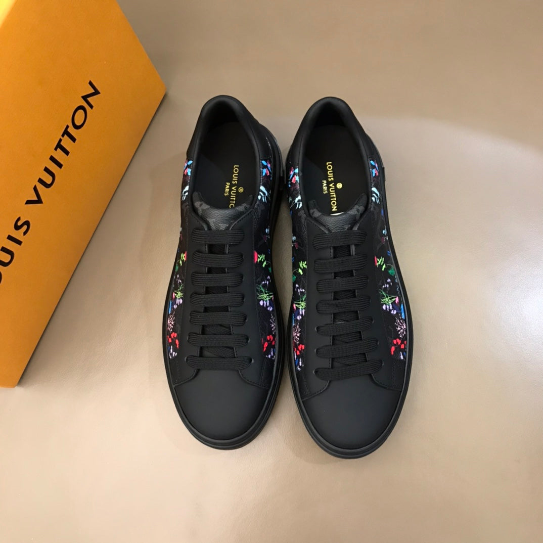 EI -LUV  Time Out Black Yellow Sneaker