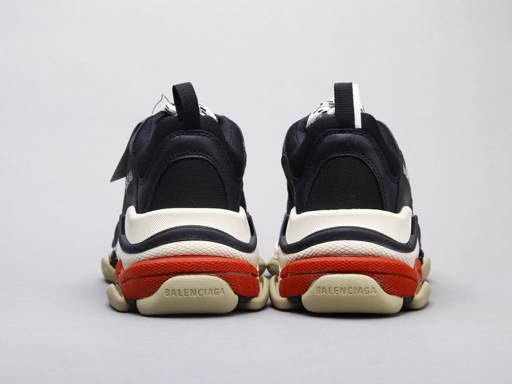 EI -Bla Triple S Black and Red Sneaker