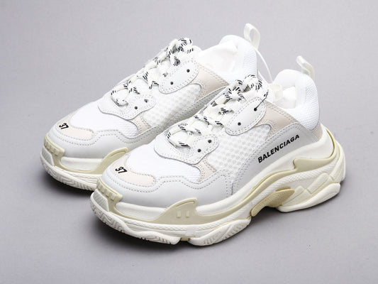 EI -Bla Triple S Pure White Sneaker