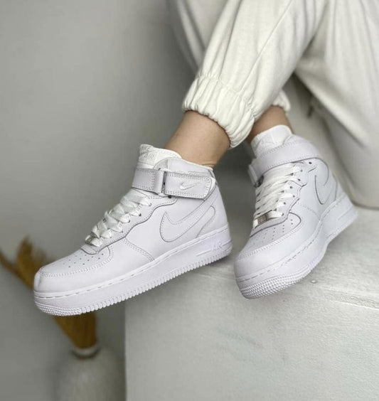 EI -AF1 pure white mid-top