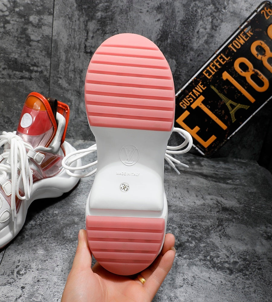 EI -LUV Archlight White Orange Sneaker