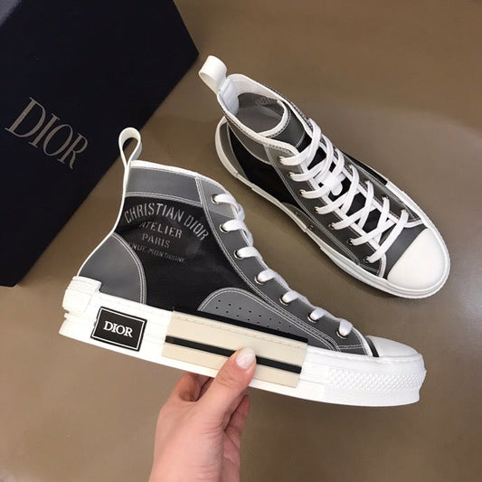 EI -DIR B23 Black and White HIGH-TOP SNEAKER