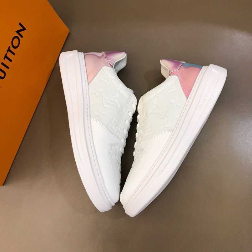 EI -LUV Beverly Hills White Pink Sneaker