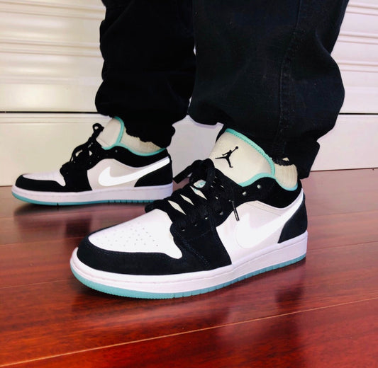 EI -AJ1 Black and Green toes