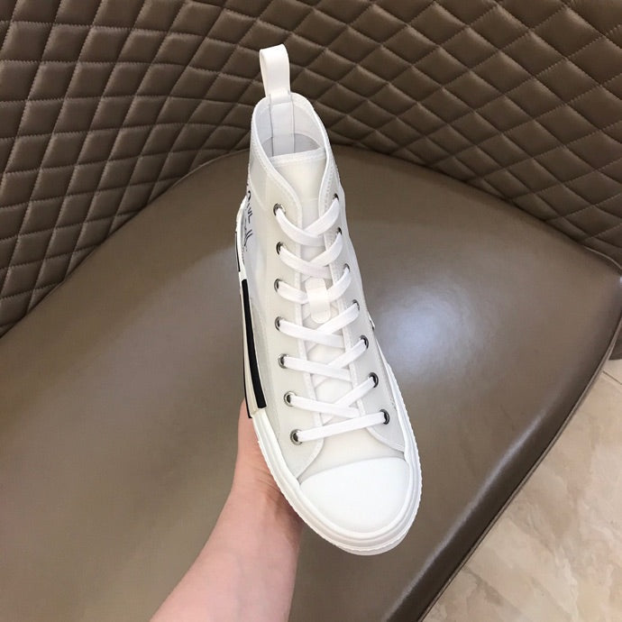 EI -DIR B23 White Canvas HIGH-TOP SNEAKER