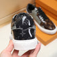 EI -LUV CEnogram Denim Brown And Gray Sneaker