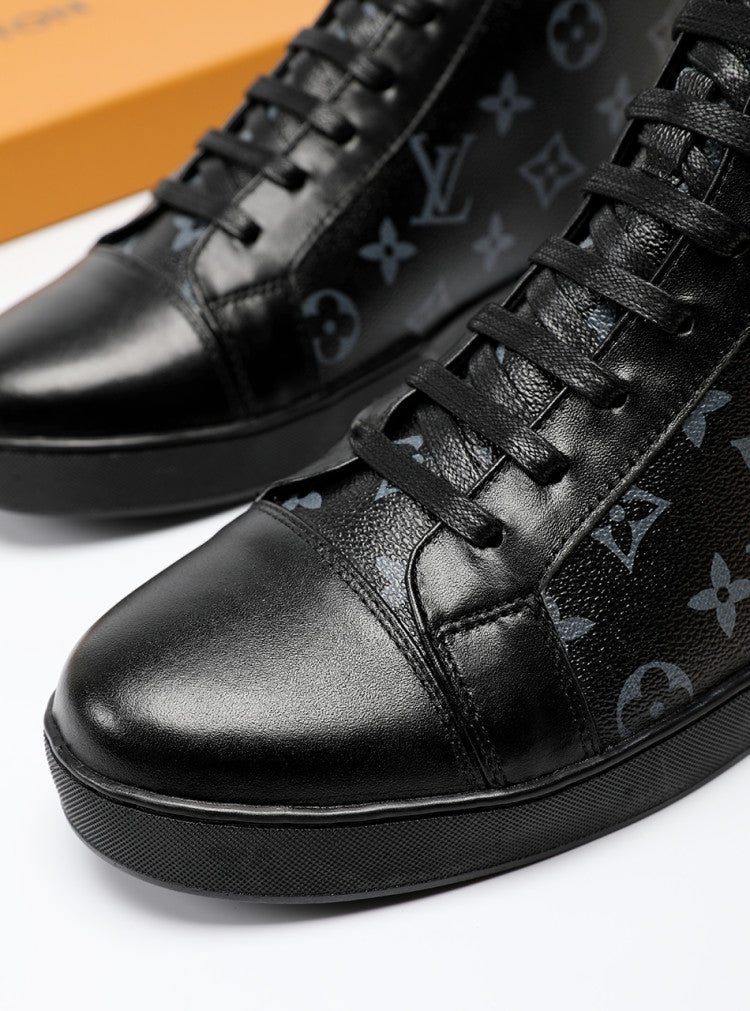 EI -LUV High CEnogram Black Boot Sneaker