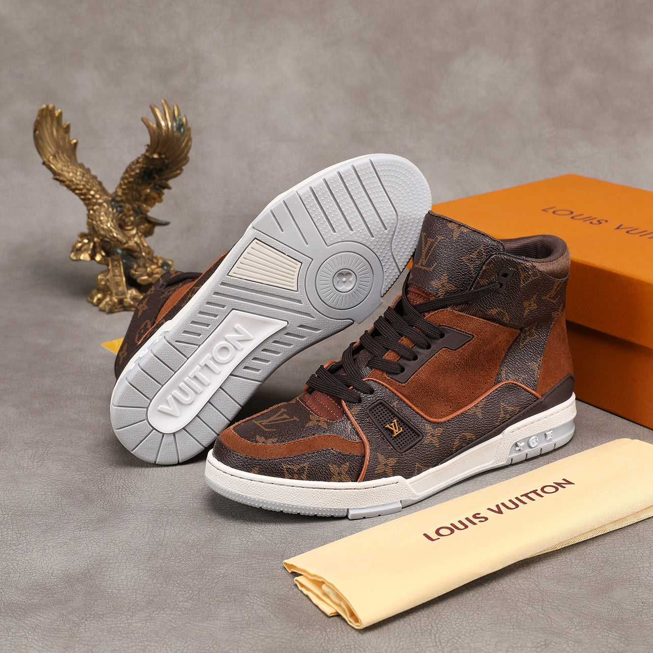 EI -LUV Traners Inspired Brown Sneaker