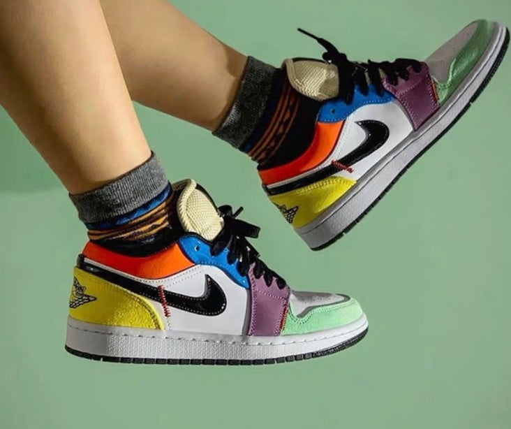 EI -AJ1 rainbow stitching